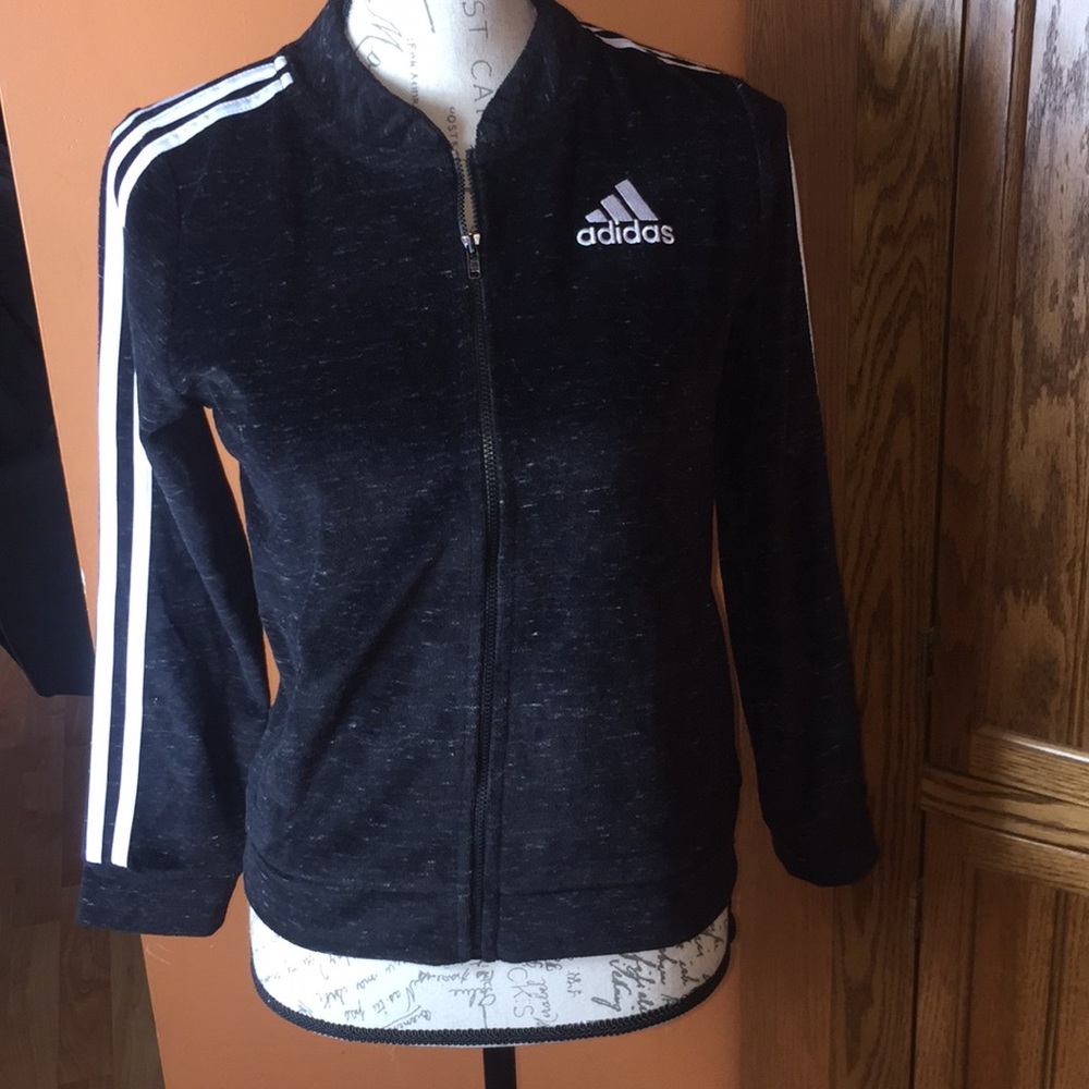 Adidas zip up jacket EUC